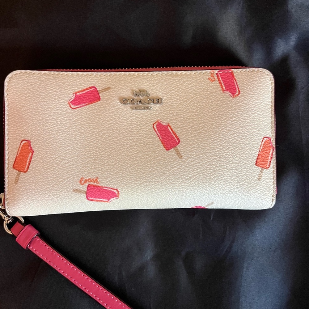 Coach Cream Popsicle Print Wallet